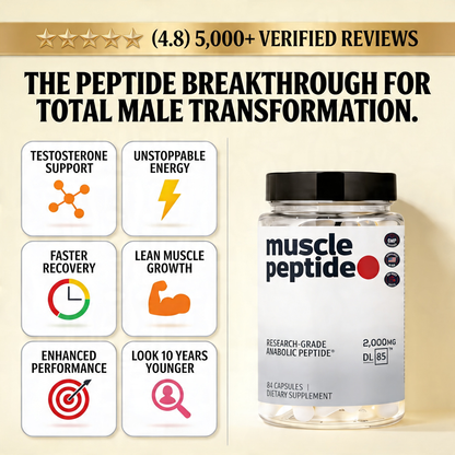 MUSCLE PEPTIDE 185 SUPPLEMENTS BUILD LEAN MUSCLE 3X FASTER.