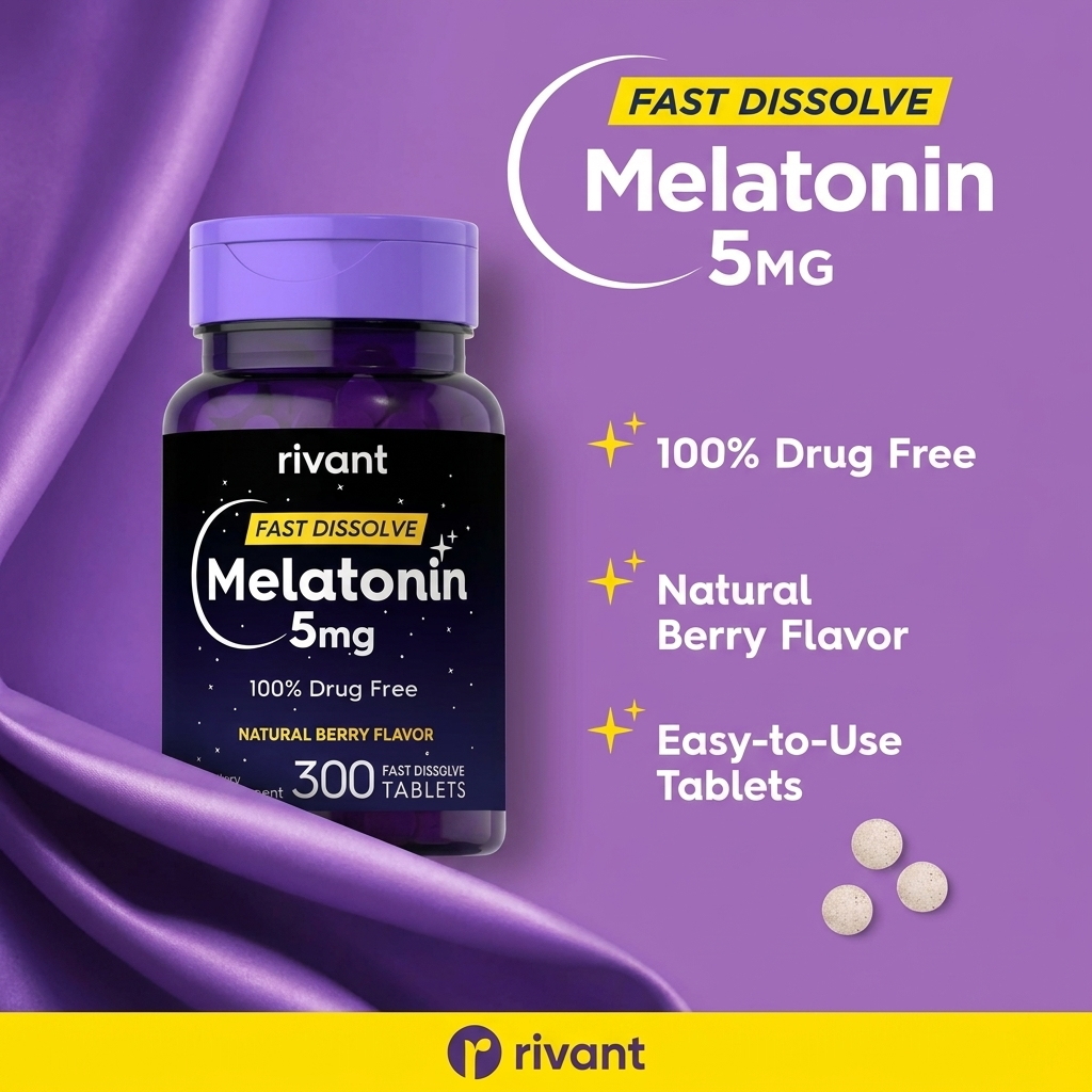 Rivant Fast Dissolve Melatonin 5mg