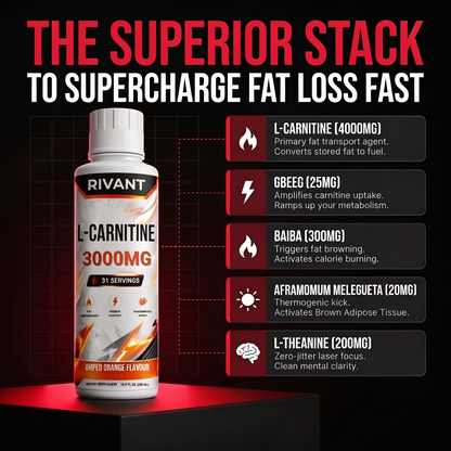 RIVANT™ LIQUID L CARNITINE ENERGY & FAT LOSS